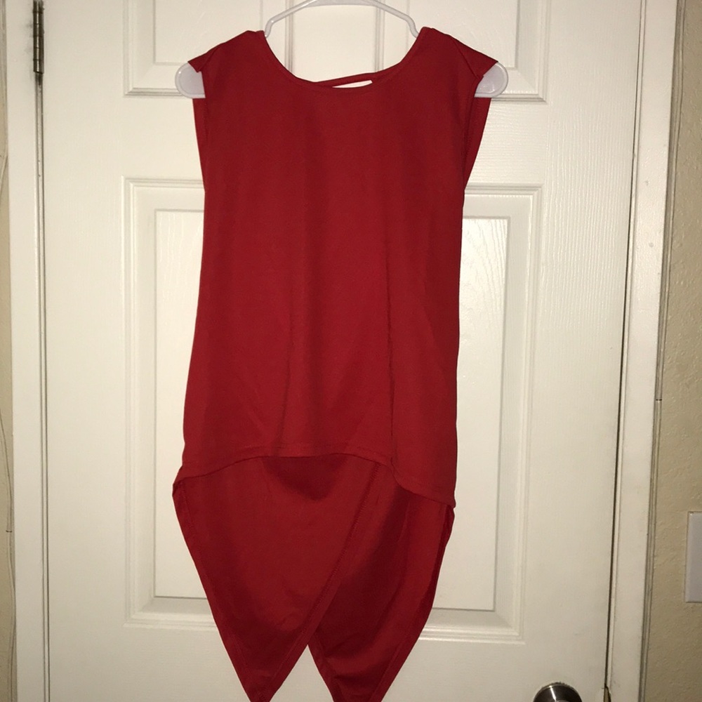 Red blouse